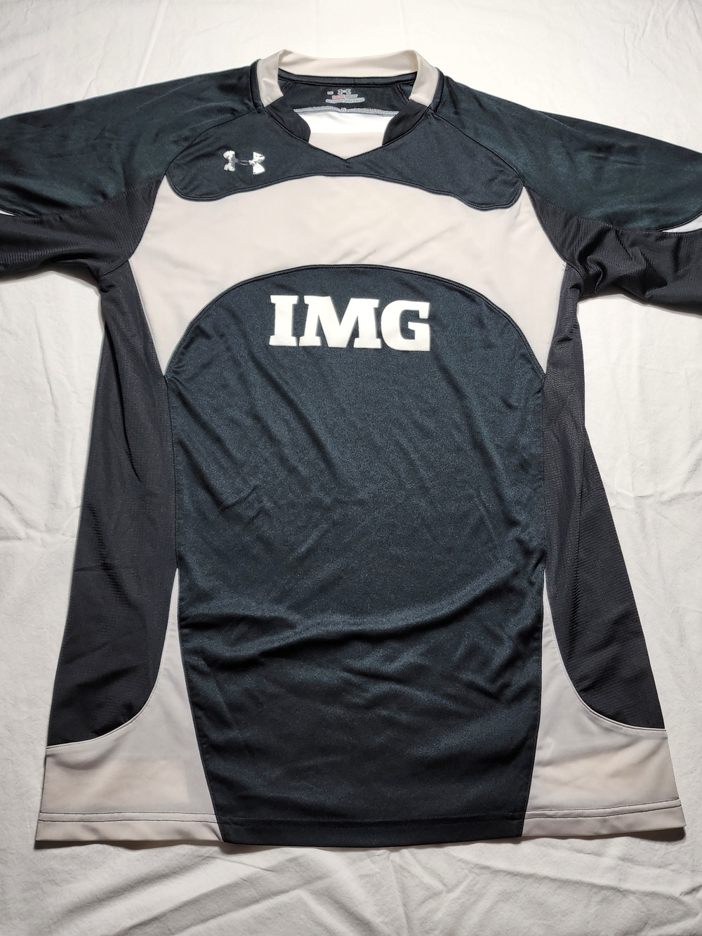 Under Armour Black and Gray IMG Short Sleeve Jersey